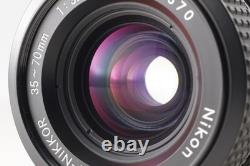 Near MINT +3 Nikon FE Black 35mm SLR Film Camera Ais 35-70mm Zoom Lens JAPAN