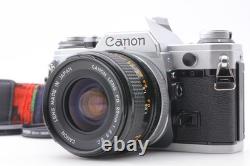 Near MINT Canon AE-1 35mm Film Camera Silver FD 28mm F2.8 Lens From JAPAN