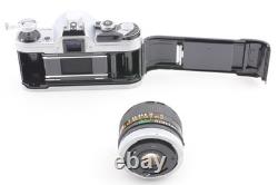 Near MINT Canon AE-1 35mm Film Camera Silver FD 28mm F2.8 Lens From JAPAN