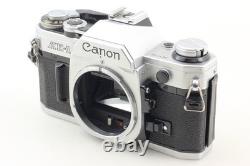 Near MINT Canon AE-1 35mm Film Camera Silver FD 50mm F1.8 Lens From JAPAN