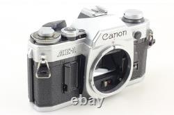 Near MINT Canon AE-1 35mm Film Camera Silver FD 50mm F1.8 Lens From JAPAN
