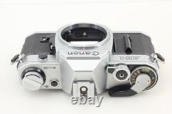 Near MINT Canon AE-1 35mm Film Camera Silver FD 50mm F1.8 Lens From JAPAN