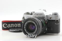 Near MINT Canon AE-1 35mm Film Camera Silver New FD 35-70mm Lens From JAPAN