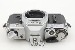 Near MINT Canon AE-1 35mm Film Camera Silver New FD 35-70mm Lens From JAPAN