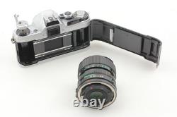 Near MINT Canon AE-1 35mm Film Camera Silver New FD 35-70mm Lens From JAPAN
