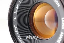 Near MINT Canon AE-1 35mm SLR Film Camera Black FD 50mm F1.8 Lens From JAPAN