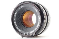 Near MINT Canon AE-1 35mm SLR Film Camera Black FD 50mm F1.8 Lens From JAPAN