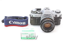 Near MINT Canon AE-1 35mm SLR Film Camera with Canon 50mm f/1.8 FD Lens JAPAN