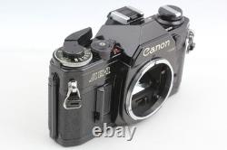 Near MINT Canon AE-1 BLACK 35mm SLR Film Camera FD 50mm F1.4 S. S. C. Lens JAPAN