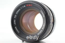 Near MINT Canon AE-1 BLACK SLR Film Camera w FD 50mm f1.4 S. S. C ssc Lens JAPAN