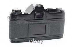 Near MINT? Canon AE-1 Black 35mm Film Camera New FD 50mm f1.8 Lens From Japan