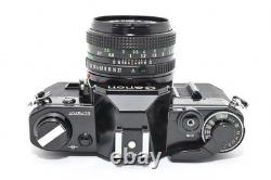 Near MINT? Canon AE-1 Black 35mm Film Camera New FD 50mm f1.8 Lens From Japan