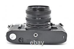 Near MINT? Canon AE-1 Black 35mm Film Camera New FD 50mm f1.8 Lens From Japan