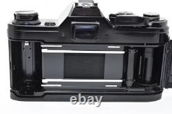 Near MINT? Canon AE-1 Black 35mm Film Camera New FD 50mm f1.8 Lens From Japan