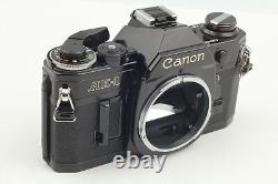 Near MINT Canon AE-1 Black SLR 35mm Film Camera NEW FD 50mm F/ 1.8 lens JAPAN