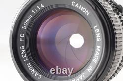 Near MINT+++ Canon AE-1 Program 35mm Film Camera + NFD 50mm f1.4 Lens JAPAN
