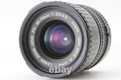 Near MINT Canon AE-1 Program Film Camera Black New FD 35-70mm Lens From JAPAN