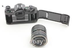 Near MINT Canon AE-1 Program Film Camera Black New FD 35-70mm Lens From JAPAN