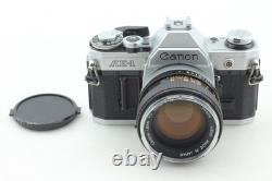 Near MINT++ Canon AE-1 Silver 35mm Film Camera + FD 50mm f/1.4 Lens from Japan