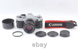 Near MINT Canon AE-1 Silver Body 35mm Film Camera New FD 50mm f1.4 Lens JAPAN