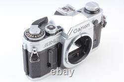 Near MINT Canon AE-1 Silver Body 35mm Film Camera New FD 50mm f1.4 Lens JAPAN