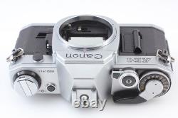 Near MINT Canon AE-1 Silver Body 35mm Film Camera New FD 50mm f1.4 Lens JAPAN