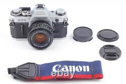 Near MINT Canon AE-1 silver 35m Film Camera Body NEW FD 50mm f1.8 Lens JAPAN