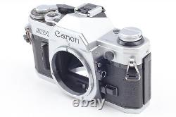 Near MINT Canon AE-1 silver 35m Film Camera Body NEW FD 50mm f1.8 Lens JAPAN