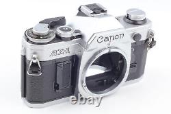 Near MINT Canon AE-1 silver 35m Film Camera Body NEW FD 50mm f1.8 Lens JAPAN