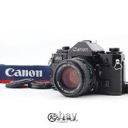 Near MINT Canon A-1 35mm Film camera Black body NEW FD 50mm f1.4 Lens JAPAN