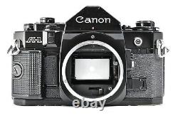Near MINT Canon A-1 35mm Film camera Black body New FD 50mm f/1.8 Lens From JP