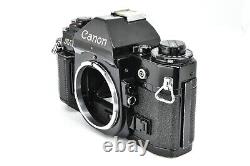 Near MINT Canon A-1 35mm Film camera Black body New FD 50mm f/1.8 Lens From JP