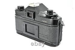 Near MINT Canon A-1 35mm Film camera Black body New FD 50mm f/1.8 Lens From JP