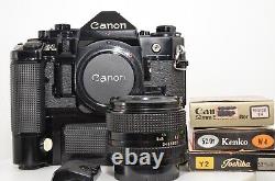 Near MINT Canon A-1 Black SLR Film Camera Lens New FD NFD 50mm 1.4 from JP #2310