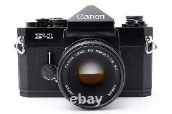 Near MINT Canon F-1 Late Film Camera SLR FD 50mm F1.8 S. C. SC Lens From JAPAN