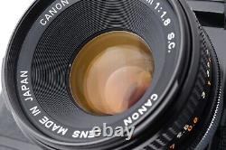 Near MINT Canon F-1 Late Film Camera SLR FD 50mm F1.8 S. C. SC Lens From JAPAN