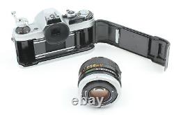 Near MINT + Hood & Strap Canon AE-1 + FD 50mm F1.4 Lens Film Camera From JAPAN