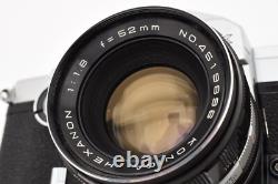 Near MINT? Konica Autorex P Full & Half Frame Film Camera 52mm F/1.8 JAPAN