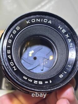 Near MINT? Konica Autorex P Full & Half Frame Film Camera 52mm F/1.8 JAPAN