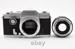 Near MINT? Konica Autorex P Full & Half Frame Film Camera 52mm F/1.8 JAPAN