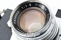 Near MINT Konica IIIA Rangefinder 35mm Film Camera Body 50mm F1.8 Lens JAPAN