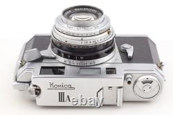 Near MINT Konica IIIA Rangefinder Film Camera Hexanon 48mm f/2 Lens From JAPAN