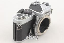Near MINT Lens + Strap? Nikon FM Silver SLR Film Camera Ai 28mm F3.5 From