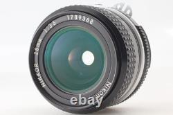 Near MINT Lens + Strap? Nikon FM Silver SLR Film Camera Ai 28mm F3.5 From