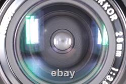 Near MINT Lens + Strap? Nikon FM Silver SLR Film Camera Ai 28mm F3.5 From