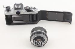 Near MINT Lens + Strap? Nikon FM Silver SLR Film Camera Ai 28mm F3.5 From