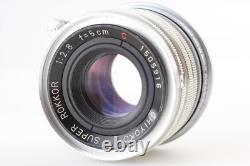 Near MINT Minolta 35 Model II Film Camera Rokkor 5cm f2.8 L39 Lens From JAPAN