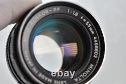 Near MINT Minolta SR-1 Black SLR Film Camera Auto Rokkor 55/1.8 Lens Japan