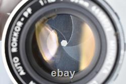 Near MINT Minolta SR-1 Black SLR Film Camera Auto Rokkor 55/1.8 Lens Japan