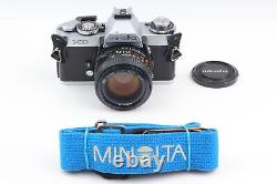 Near MINT Minolta XD SLR 35mm Film Camera New MD 50mm f1.4 Lens From JAPAN